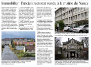 2 janvier 2024 l'ancien rectorat vendu à la mairie de Nancy